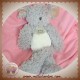 HISTOIRE D'OURS DOUDOU SOURIS VAGABOND BOUCLETTE GRISE ECRU SOS