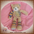 HISTOIRE D'OURS DOUDOU OURS RENARD BEIGE JAMBIERES TISSU SOS