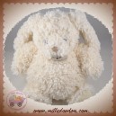 HISTOIRE D'OURS DOUDOU LAPIN BLANC ECRU BOUCLETTE SOS