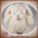 HISTOIRE D'OURS DOUDOU LAPIN BLANC ECRU BOUCLETTE SOS