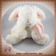 DOUDOU ET COMPAGNIE LAPIN BONBON ALLONGE BLANC ROSE 23 cm SOS