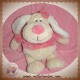 ANNA CLUB PLUSH DOUDOU CHIEN ECRU PULL ROSE DIZZY SOS