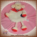 CATIMINI DOUDOU MOUTON MARIONNETTE ECRU ROUGE FLEUR SOS