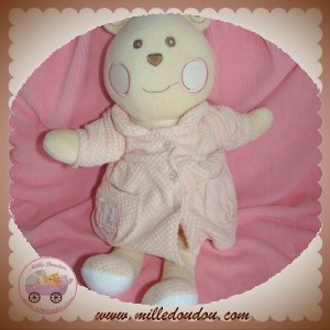 NOUNOURS DOUDOU LAPIN OURS CACHE CACHE VIOLET ROSE SOS