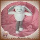 SERGENT MAJOR DOUDOU LAPIN BLANC JAMBES RAYEES GRIS SOS