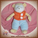 SUCRE D'ORGE DOUDOU SINGE JAUNE VESTE ORANGE SOS