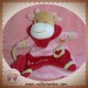 BABYNAT BABY NAT DOUDOU VACHE GIRAFE NINA MARIONNETTE ROSE COEUR SOS