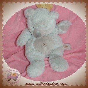 BABYNAT DOUDOU OURS GRIS POIL SOS