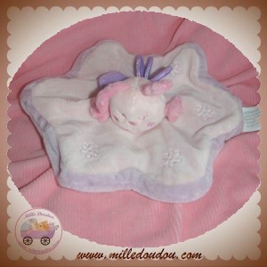 KIMBALOO DOUDOU PAPILLON COCCINELLE PLAT OVAL ROSE FLEUR SOS