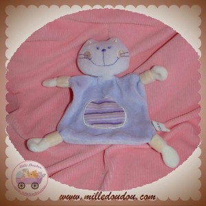 AUCHAN DOUDOU CHAT OURS PLAT VIOLET SOS