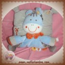 NICOTOY DOUDOU ZEBRE CHEVAL BLEU COUSIN GRIS FOULARD SOS