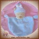 NICOTOY DOUDOU OURS PLAT OVAL BLEU COCCINELLE SOS