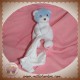 BNI RIVADIS DOUDOU OURS BLANC BLEU MOUCHOIR SOS