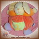 KALOO DOUDOU LAPIN BOULE ROUGE ORANGE 2 SOS