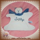 SUCRE D'ORGE DOUDOU OURS ANGE PLAT BLANC BLEU SOS