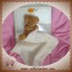 BABYNAT BABY NAT DOUDOU OURS MARRON CLAIR MOUCHOIR SOS