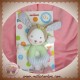 BABYSUN DOUDOU LAPIN FILLE HOCHET VERT BLEU RAYE SOS