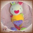 BABYSUN DOUDOU LAPIN ECRU BOULE JAUNE EXPLORER LUMINEUX MUSICAL SOS