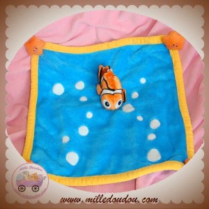 DISNEY DOUDOU POISSON NEMO ORANGE PLAT BLEU BULLES SOS