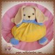 NOUNOURS DOUDOU LAPIN BEIGE BOULE JAUNE ROSE MEUNIER SOS