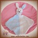 SUCRE D'ORGE DOUDOU LAPIN PLAT BLEU BLANC SOS