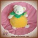 BABYNAT BABY NAT DOUDOU OURS BOULE JAUNE COLERETTE VERTE SOS