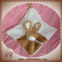 HAPPY HORSE DOUDOU LAPIN PLAT BLANC BOUCLETTE MARRON SOS