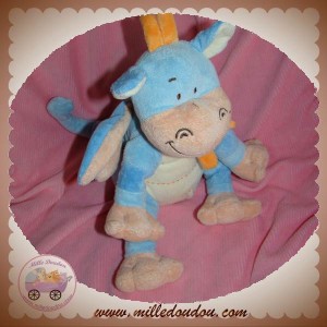 BENGY DOUDOU DRAGON BLEU ECRU ORANGE SOS