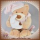 ORCHESTRA DOUDOU OURS BEIGE HAUT ROSE LUNE SOS