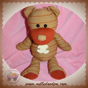 HISTOIRE D'OURS DOUDOU OURS MARRON TISSU COUTURE SOS