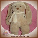 NICOTOY DOUDOU LAPIN ECRU BONNET ECHARPE BEIGE 35 CM SOS