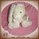 NOUMINOU DOUDOU LAPIN BOUCLETTE ECRU NOEUD FLEUR DIMA