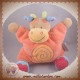 NATTOU DOUDOU GIRAFE OASIS QUASI PLAT ORANGE ROSE BLEU SOS