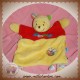 DISNEY DOUDOU WINNIE L'OURSON OURS PLAT JAUNE ROUGE POOH ABEILLE SOS