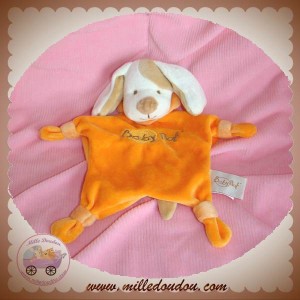 BABYNAT BABY NAT DOUDOU CHIEN BLANC ORANGE SOS