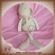 BABYNAT BABY NAT DOUDOU LAPIN TISSU BEIGE TREFLE SOS 