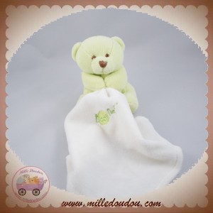 BABYNAT BABY NAT DOUDOU OURS VERT MOUCHOIR SOS