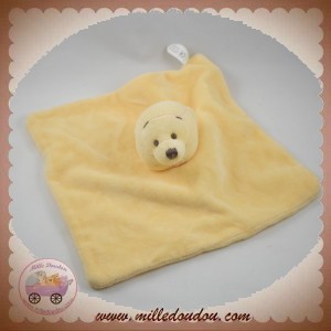 DISNEY DOUDOU OURS WINNIE L'OURSON PLAT JAUNE TRUFFE MARRON CARREFOUR