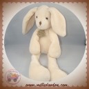 HISTOIRE D'OURS DOUDOU LAPIN BLANC ECRU MOUSSE SOS