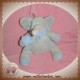 PLAYKIDS CMI DOUDOU ELEPHANT GRIS ECHARPE BLEU SOS