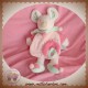 DOUDOU ET COMPAGNIE SOS SOURIS LEONIE ROSE VERT CAPE COEUR 