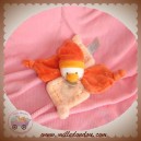 DOUDOU ET COMPAGNIE SOS CANARD OISEAU BANJO CARRE PLAT ORANGE 