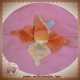 DOUDOU ET COMPAGNIE SOS CANARD OISEAU BANJO CARRE PLAT ORANGE 