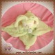 DOUDOU ET COMPAGNIE OURS VERT PISTACHE PLAT MACARON SOS