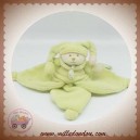 DOUDOU ET COMPAGNIE OURS VERT PISTACHE PLAT MACARON SOS