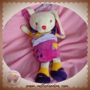 BABYNAT BABY NAT DOUDOU LAPIN ECRU VIOLET ROSE JAUNE MUSICAL COEUR MOUCHOIR SOS