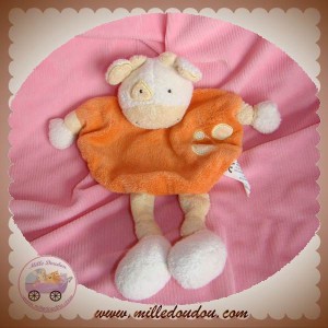 TCF DOUDOU MOUTON BLANC PLAT  ORANGE SOS 