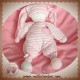 MOULIN ROTY DOUDOU POUPEE FILLE RAYE ROSE BLANC LOUPI