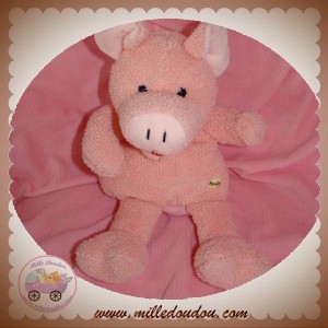 SUNKID DOUDOU COCHON MARIONNETTE ROSE SOS