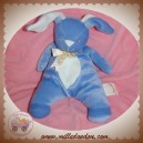 BENGY DOUDOU LAPIN BLEU BLANC NOEUD SATIN SOS